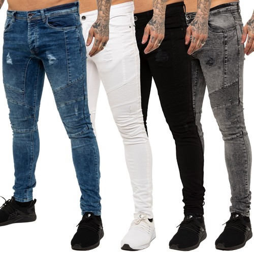 Pantaloni jeans biker slim fit - pantaloni,