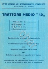 ESERCITO Trattore Medio SPA TM40 1942 Descrizione Tecnica - DVD