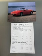 Brochure vendita Lotus Elan