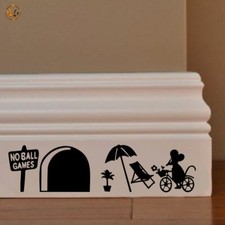 Topini adesivi murali casa