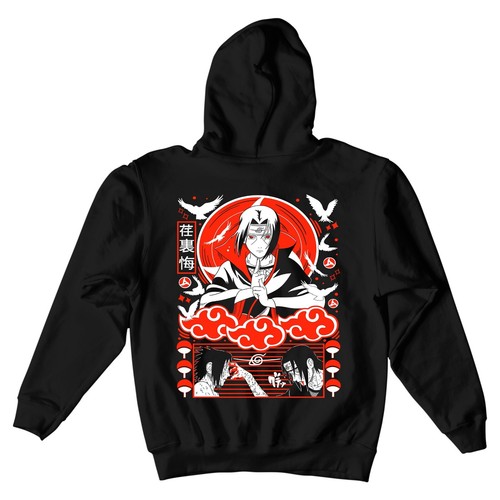 Felpa con cappuccio itachi - con,