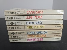 Lot of 7 Vintage Harlequin Romance Paperbacks (1985–1986) – Darcy, Clair,...