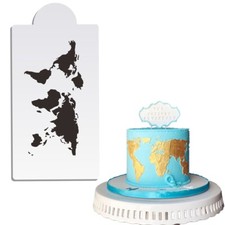 Stencil per torta design mappa