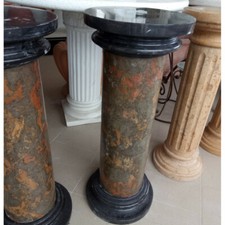 COLONNA IN MARMO MIX COLOR CM. 80 BASE COLONNE-PIETRA-CAPITELLO BASE BASAMENTO