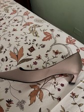 Scarpe Donna 41 Zara In Raso Tacco Rocchetto