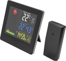 Stazione Meteo Con Sensore Esterno, Termometro Digitale per Interni Ed Esterni D