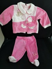 3 Pezzi Completi Bambina 0-1 mesi Ciniglia per Inverno Neonato Usati   