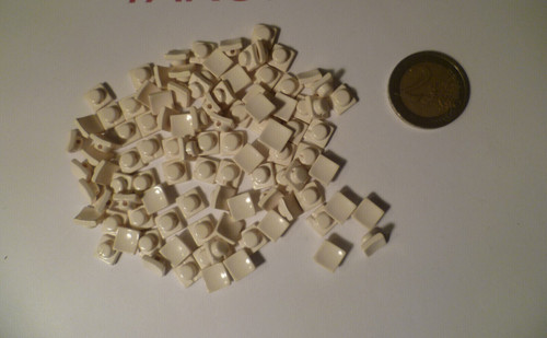 100 bottoni quadrato - bottoni,