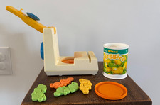 Vintage Fisher Price Fun con apriscatole per alimenti, lattine e verdure - 1987