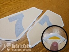 2 adesivi tabelle portanumero