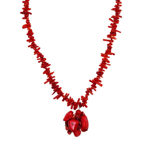 Collana corallo rosso - corallo,