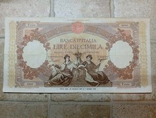 BANCONOTE ITALIANE  10000  LIRE REPUBBLICHE MARINARE REGINE DEL MARE  1957 5999