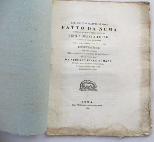 1833 stefano piale recinto - piale, di