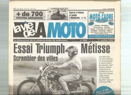 Vie moto n 208 - la, n°208