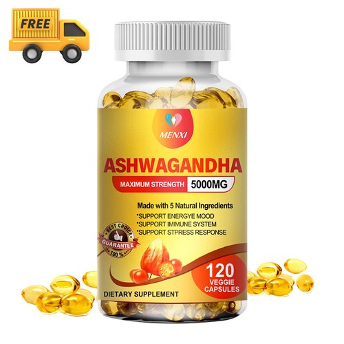 Ashwagandha 5000mg 120 vegan - ashwagandha,