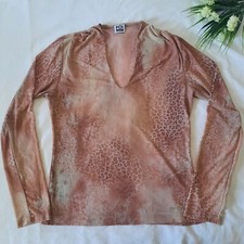 Krizia maglia top mesh stampa