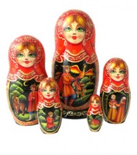 MATRIOSCA BAMBOLE Dipinta A