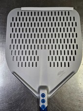 pala per pizza rettangolare forata Linea Azzurra di Gi.Metal 33x33x200