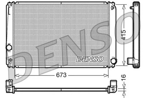 Radiatore drm50051 denso - radiatore, per