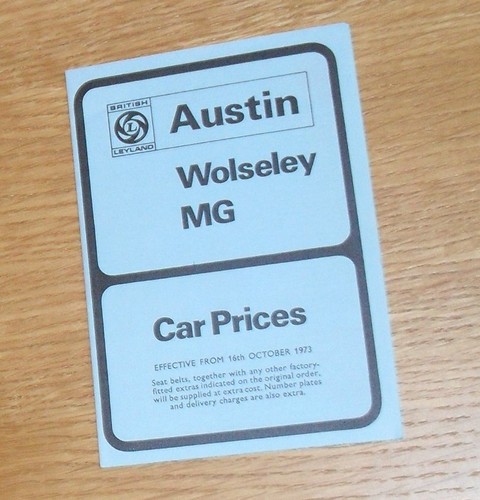 Austin wolseley listino - mg,