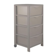 CASSETTIERA IN PLASTICA 4 Cassetti VARI COLORI  per Bagno Armadio Camera Ufficio