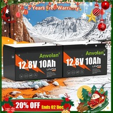 1X Batteria Litio 2X10Ah 12V Batteria LiFePO4 Ricaricabile per Giocattolo Solare Ride-on