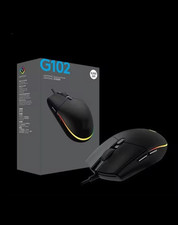 Logitech G102 Mouse da gaming wireless - Nero RGB Led