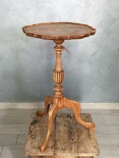 Tavolino inglese in legno decolorato al naturale periodo liberty