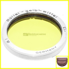 Filtro Giallo Rollei Gelb-Mittel -1,5 per fotocamere Rolleiflex, innesto Bay I.