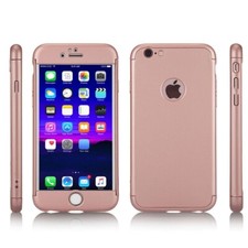 Cover iPhone 6s / 6 360 Gradi + Pellicola Vetro Temperato,  [ 360 ° ] C oro rosa