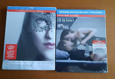 50 SFUMATURE DI NERO +50 SFUMATURE DI ROSSO 2 Blu Ray STEELBOOK  ITA sigillato