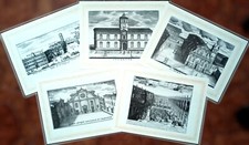 Tavole sfuse con riproduzioni di incisioni di Ferrara, Ed. il Resto del Carlino