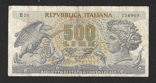 Italia lire 500 - -,