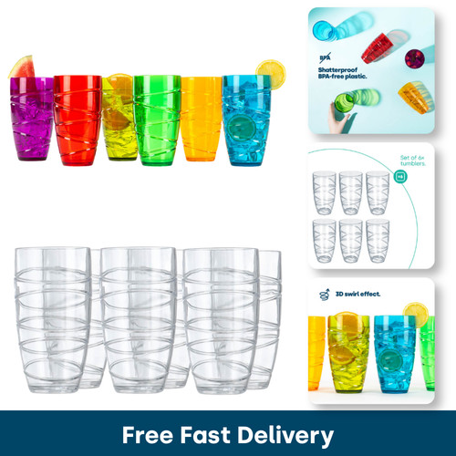 Livivo bicchieri plastica set - bicchieri,
