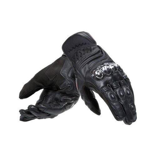 Carbon short leather - leather, gloves