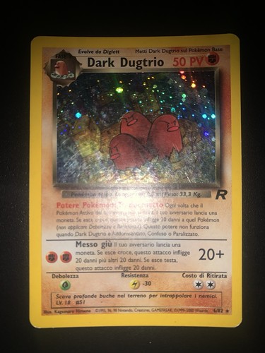 Dark dugtrio pokemon card - pokemon,