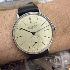 Orologio Uomo Longines Vintage 1939 ref: 20783-419 Acciaio 30mm cassa moneta