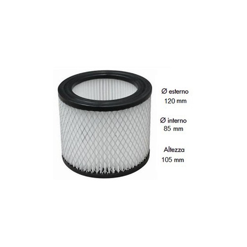 Filtro ricambio aspiracenere