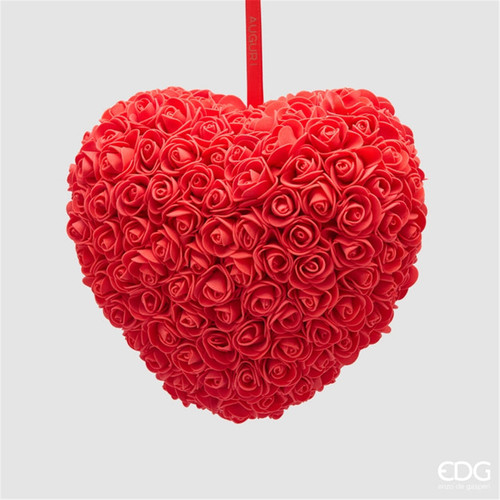 Ornamento cuore roselline - ornamento,
