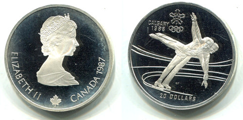 Dollari canada 1987 - 20, proof