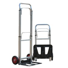 Camion manuale pieghevole grande in lega di alluminio con maniglia portatile per bagagli