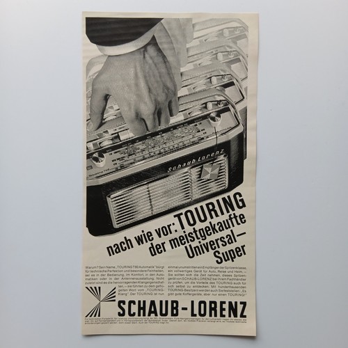 1965 schaub lorenz touring - schaub,
