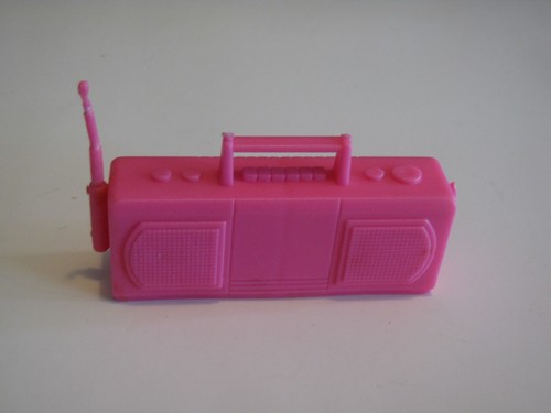 Vintage barbie rosa boombox - barbie,