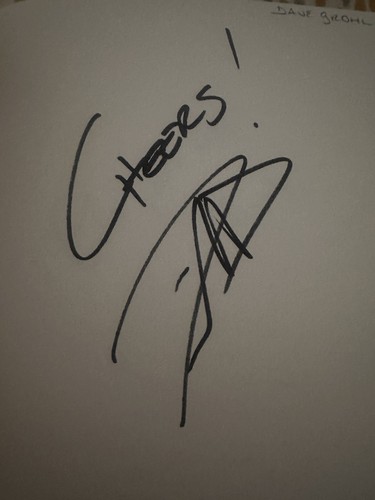 Dave grohl foo fighters signed - dave,