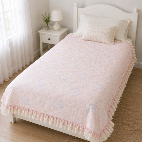 Copriletto vintage floreale