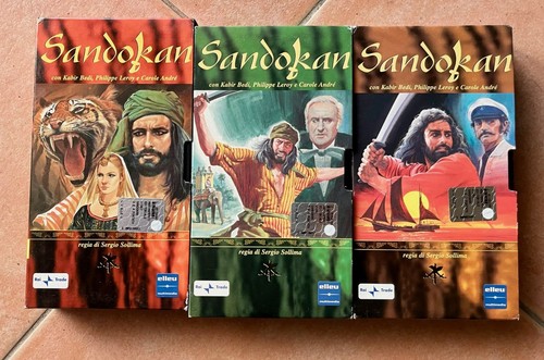 Videocassette vhs sandokan - videocassette,