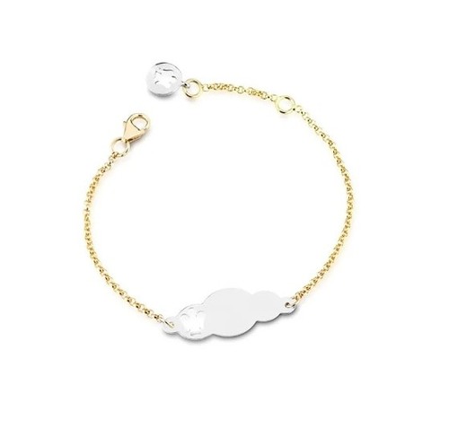 Bracciale oro giallo bianco - giallo,