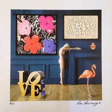 La Rouge Fine art giclèe retouche  Rapsodia in blu  casa quadri arredamento pop