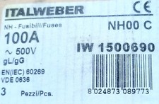 Italweber fusibili 100AMPERE