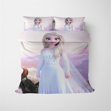 Set Copripiumino Trapuntino Frozen Elsa Singolo Matrimoniale King Super King Federa